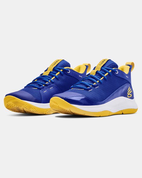 Unisex UA 3Z5 Basketball Shoes, Blue, pdpMainDesktop image number 3